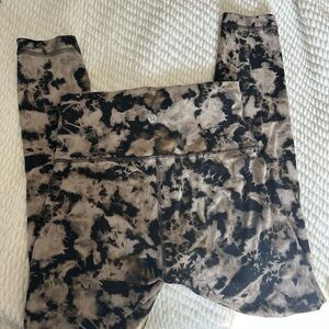 lululemon athletica Kids Leggings - Black and Brown Tie-Dye